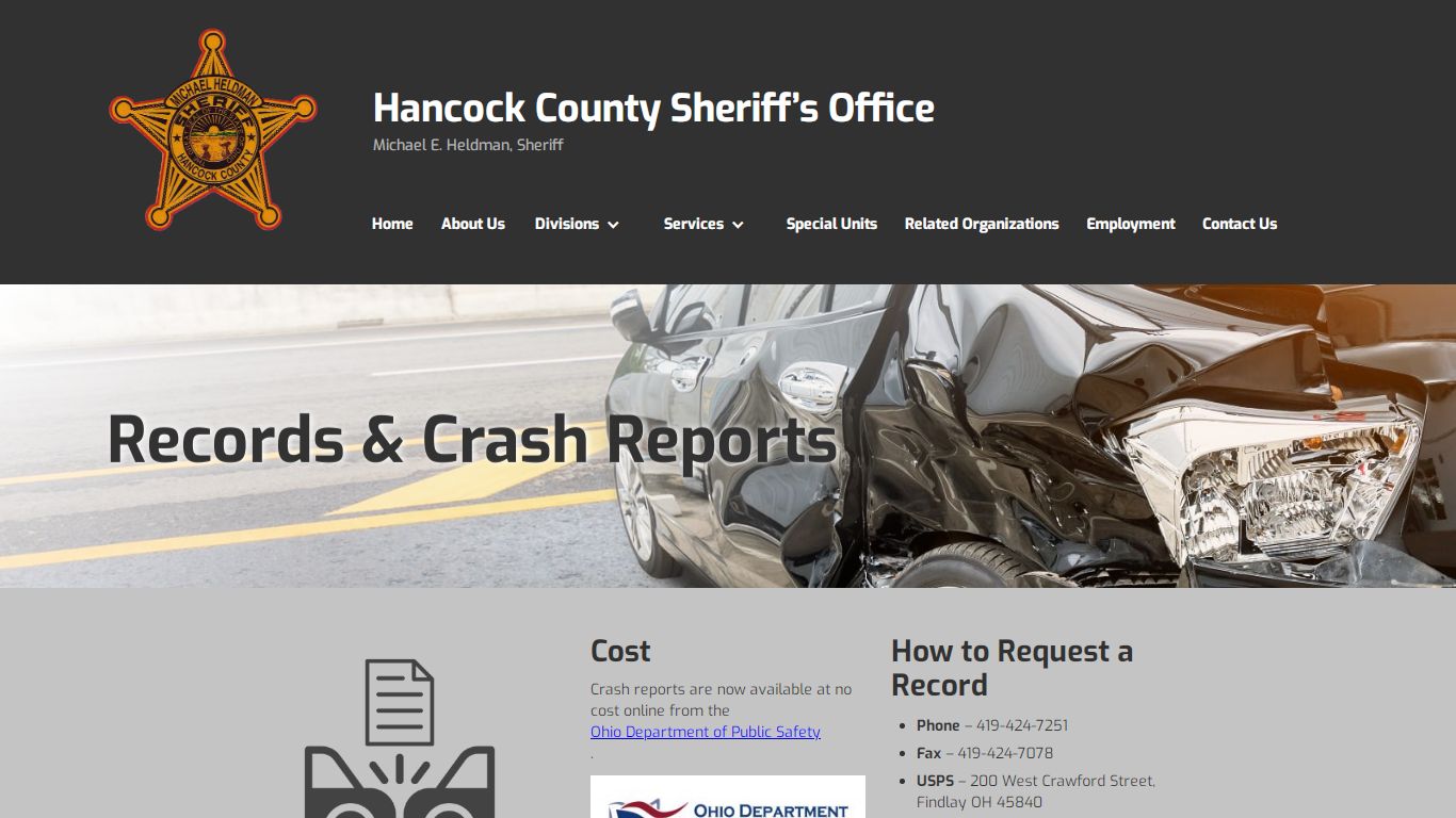 Records - Hancock County Sheriff